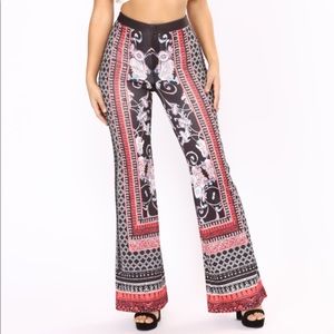 Brand new flared print pants